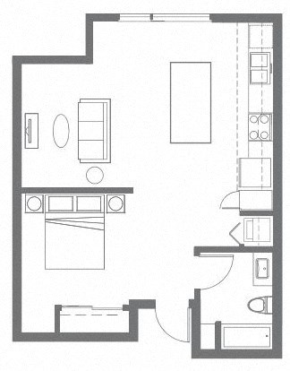 Apartments in Everett WA - The Waterline - One Bed